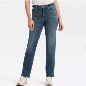 Women's High-Rise Straight Jeans - Universal Thread™ Dark Wash 8